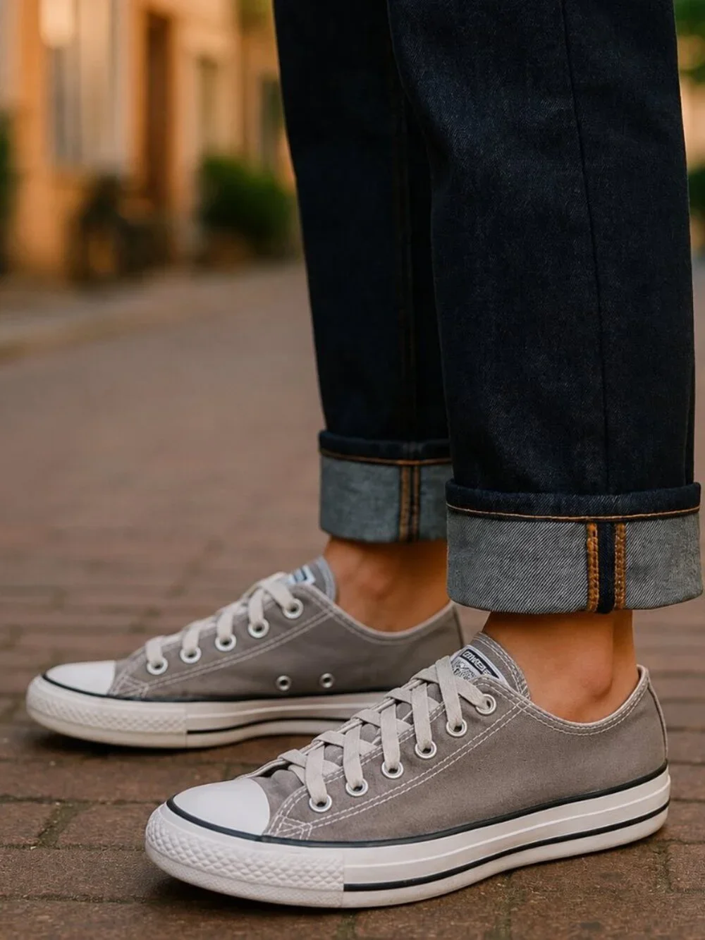 CONVERSE Charcoal Gray Sneakers Mens 6 Womens 8 All Stars Chucks